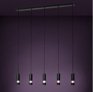 Eglo 39706 - LED Пендел BERNABETA 5xGU10/4,6W/230V черен