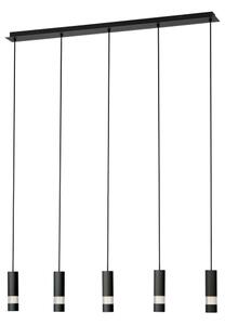 Eglo 39706 - LED Пендел BERNABETA 5xGU10/4,6W/230V черен