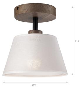 Brilagi - LED плафониера ANTHONY 1xE14/60W/230V дъб/орех/бяла