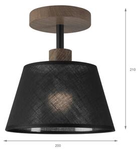 Brilagi - LED плафониера ANTHONY 1xE14/60W/230V дъб/черна