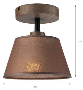 Brilagi - LED плафониера ANTHONY 1xE14/60W/230V дъб орех/кафяво