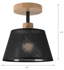 Brilagi - LED Полилей за повърхностен монтаж ANTHONY 1xE14/60W/230V дъб/черен
