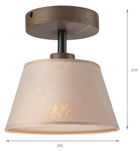 Brilagi - LED плафониера ANTHONY 1xE14/60W/230V дъб/орех/беж