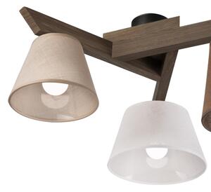 Brilagi - LED плафониера ANTHONY 3xE14/40W/230V дъб орех