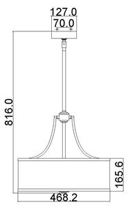 Feiss FE-PROSPECT-PARK-4P - Висящ полилей PROSPECT PARK 4xE27/60W/230V