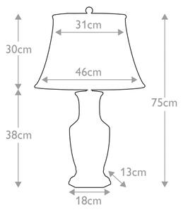 Elstead СИН-HEX-TL - Настолна лампа СИН HEX 1xE27/60W/230V