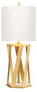 Elstead APOLLO-TL-WHT - Настолна лампа APOLLO 1xE27/60W/230V златист/бял