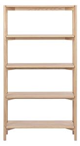 Библиотека от декор от дъб в естествен цвят 86x160x30 cm Braidwood – Actona