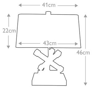 Elstead GN-JACKSON-SQUARE-TL - Настолна лампа JACKSON SQUARE 1xE27/60W/230V