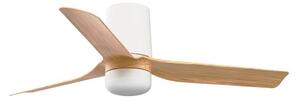 FARO 33833WT-1TW-LED Димируем вентилатор MINIPUNTTUB S 10W/230V кафяв/бял Ø 90 см WT + д.у