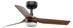 FARO 33823WT-1TW-LED Димируем вентилатор MINI PUNT S 10W/230V кафяв/черен Ø 90 см WT + д.у