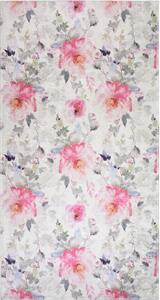 Килим подходящ за пране в розово и цвят слонова кост 80x150 cm Pink Garden – Vitaus