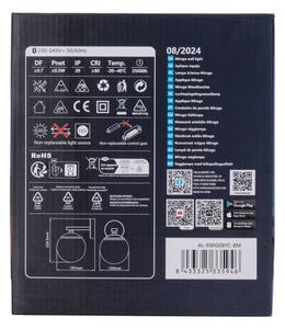 Aigostar - LED RGBW Димируем аплик MESH Интелигентен LED/8W/230V + д.у