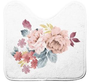 Бяло-розов килим за баня WC 45x45 cm Jayana – douceur d'intérieur