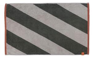 Килим за баня от органичен памук в цвят каки 50x80 cm Diagonal – Mette Ditmer Denmark