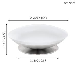 Eglo 33324 - LED RGBW димируема настолна лампа FRATTINA-C LED/18W/230V матиран хром