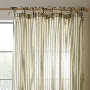Зелено перде 140x183 cm Zanzibar Woven Stripe – Pineapple Elephant