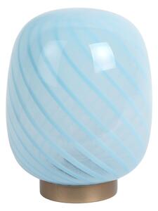 Светлосиня настолна лампа със стъклен абажур (височина 20 cm) Summer Globe – Leitmotiv