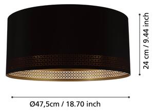 Eglo 99272 - Таванна лампа ESTEPERRA 1xE27/40W/230V