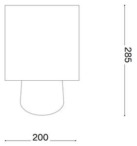 Ideal Lux - Настолна лампа KALI 1xE14/40W/230V кремава/бежова