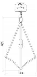 Feiss FE-NICO-P-M-BB - Пендел NICO 1xE27/60W/230V