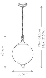 Feiss FE-PARKMAN-PL-PN - Пендел PARKMAN 1xE27/60W/230V