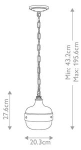 Feiss FE-CADENCE-1P-MB - Пендел CADENCE 1xE27/75W/230V