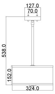 Feiss FE-PROSPECT-PARK-SF - Полилей за повърхностен монтаж PROSPECT PARK 2xE27/60W/230V