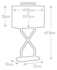 Elstead CROSS-TL - Настолна лампа CROSS 1xE27/60W/230V златист/син