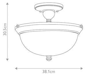 Hinkley HK-MAYFLOWER-SF - Полилей за повърхностен монтаж MAYFLOWER 3xE27/60W/230V