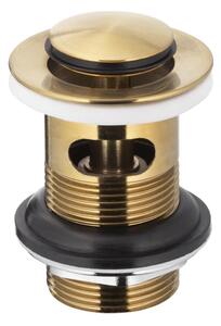 KFA Armatura 660-354-31 - Мивка сифон с преливник CLICK-CLACK Ø 6,2 cm златист