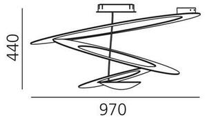 Artemide 1242010A - Плафон PIRCE 1xR7s/11W/230V бял