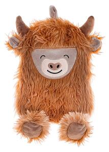 Кафяв термофор от микроплюш 700 ml Highland Cow – Sass & Belle