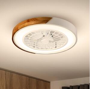 Brilagi-LED димируемо осветително тяло с вентилатор LED/30W/230V 3000-6500K бяло/дъб + дистанционно управление