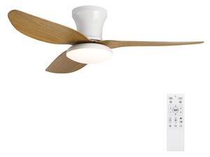 Brilagi-LED регулируем таванен вентилатор LED/30W/230V 3000-6500K бял/кафяв+DO