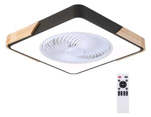 Brilagi LED осветително тяло с вентилатор 30W 230V 3000-6500K черно/дъб + DO