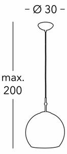 Kolarz 0392.31M.3.Al.Mu - Пендел LUNA 1xE27/60W/230V 24K златист