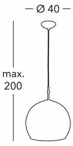 Kolarz 0392.31L.3.Aq.Ch - Пендел LUNA 1xE27/60W/230V 24K златист