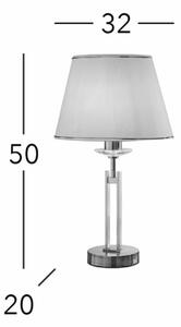 Kolarz 330.71.8C - Кристална настолна лампа IMPERIAL 1xE27/60W/230V злато/бежово