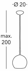 Kolarz 0392.31S.3.Ki.Au - Пендел LUNA 1xE27/60W/230V 24K златист