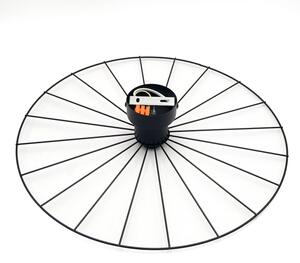 Аплик MONTANA 1xE27/15W/230V Ø 45 cm черен
