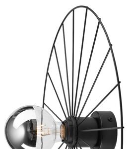 Аплик MONTANA 1xE27/15W/230V Ø 45 cm черен