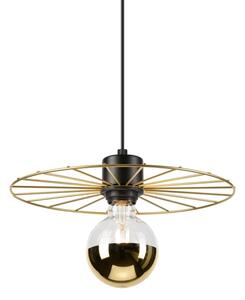 Пендел MONTANA 1xE27/15W/230V Ø 30 см златист/черен