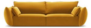 Кадифен диван в цвят горчица 208 cm Vanda – Mazzini Sofas