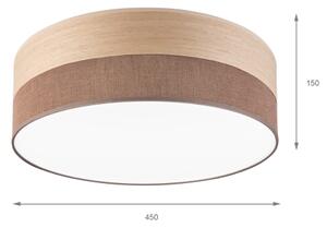 LED Плафониера SIRJA WOOD LED/36W/230V Ø 45 см кафяв/дъб