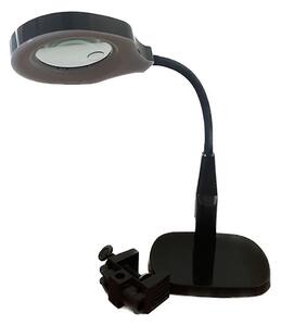 LED Димируема настолна лампа с бифокална лупа LED/6W/230V черен