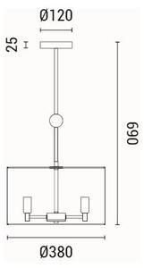 Пендел 3xE14/15W/230V