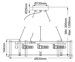 Kichler KL-CRYSTAL-SKYE8 - LED Полилей за баня CRYSTAL SKYE 8xG9/3W/230V IP44