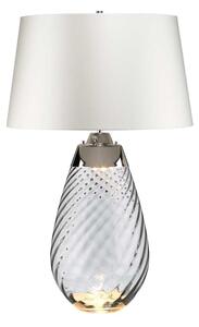 Elstead LENA-TL-L-SMOKE-OWSS - LED Настолна лампа LENA 1xE27/40W/230V 74 см бял