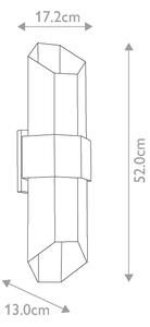 Quoizel QZ-CHASM-L-BKW - LED Екстериорна лампа CHASM 2xLED/9,5W/230V IP44